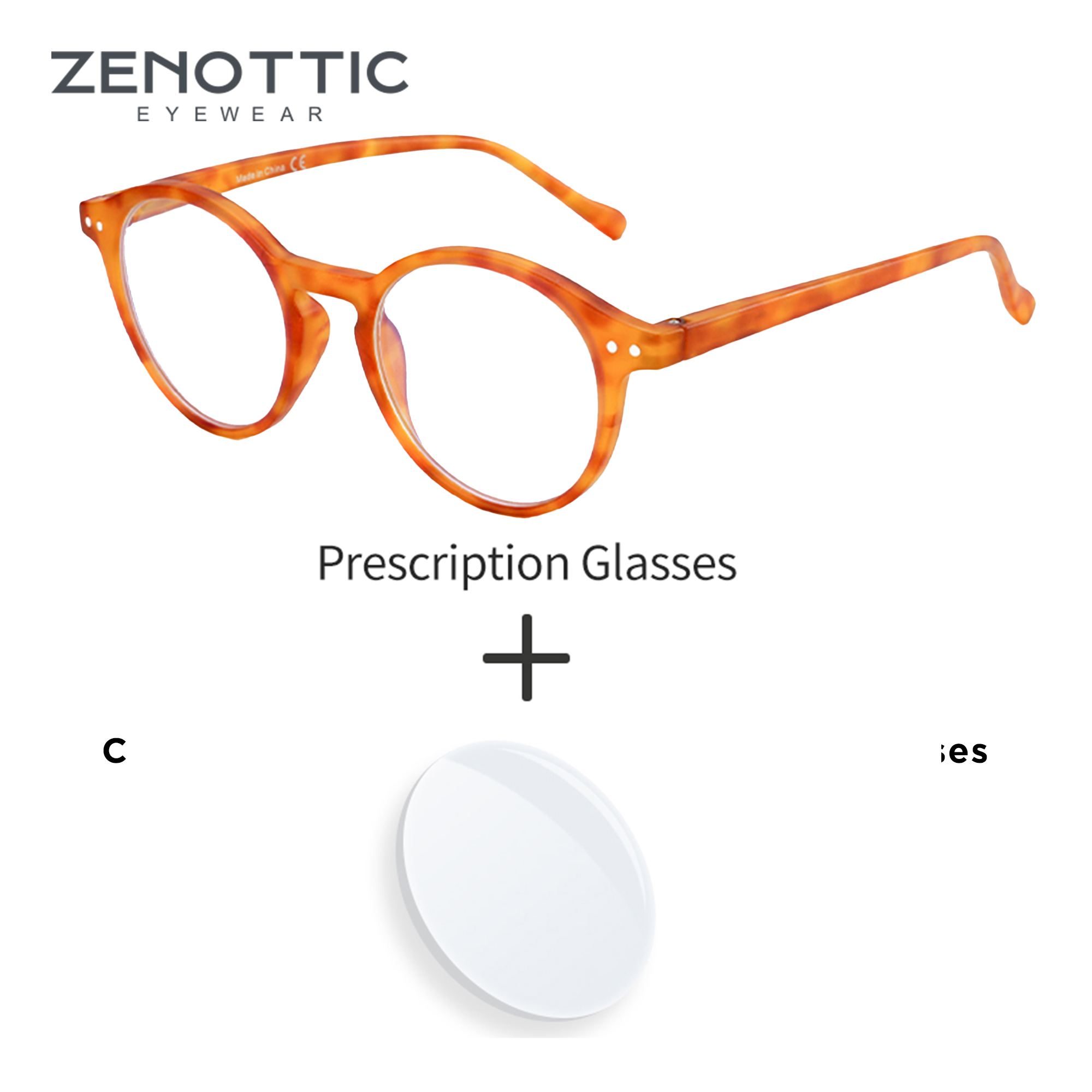 Men Shoes Zegna - ZENOTTIC Vintage Round Prescription Glasses For
