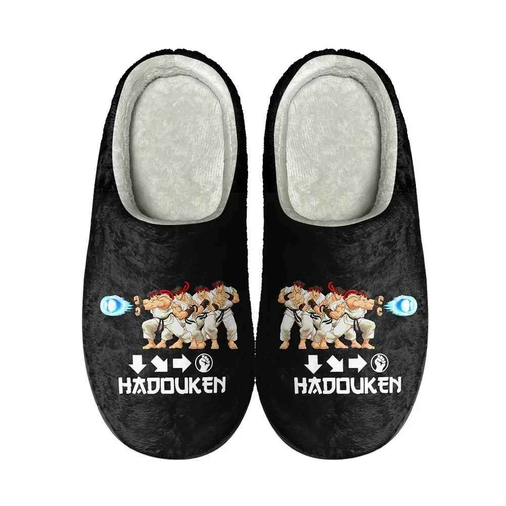 Men Shoes For Winter - Street Fighters Graphic Home Cotton Custom