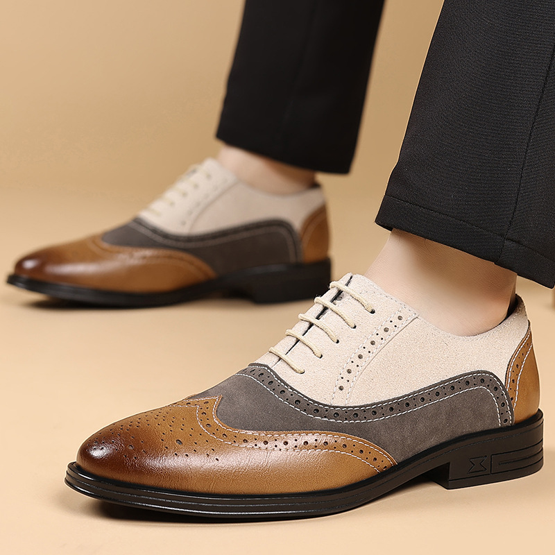 Men Shoes Official - Luxury Men Dress Shoes Retro Brogue