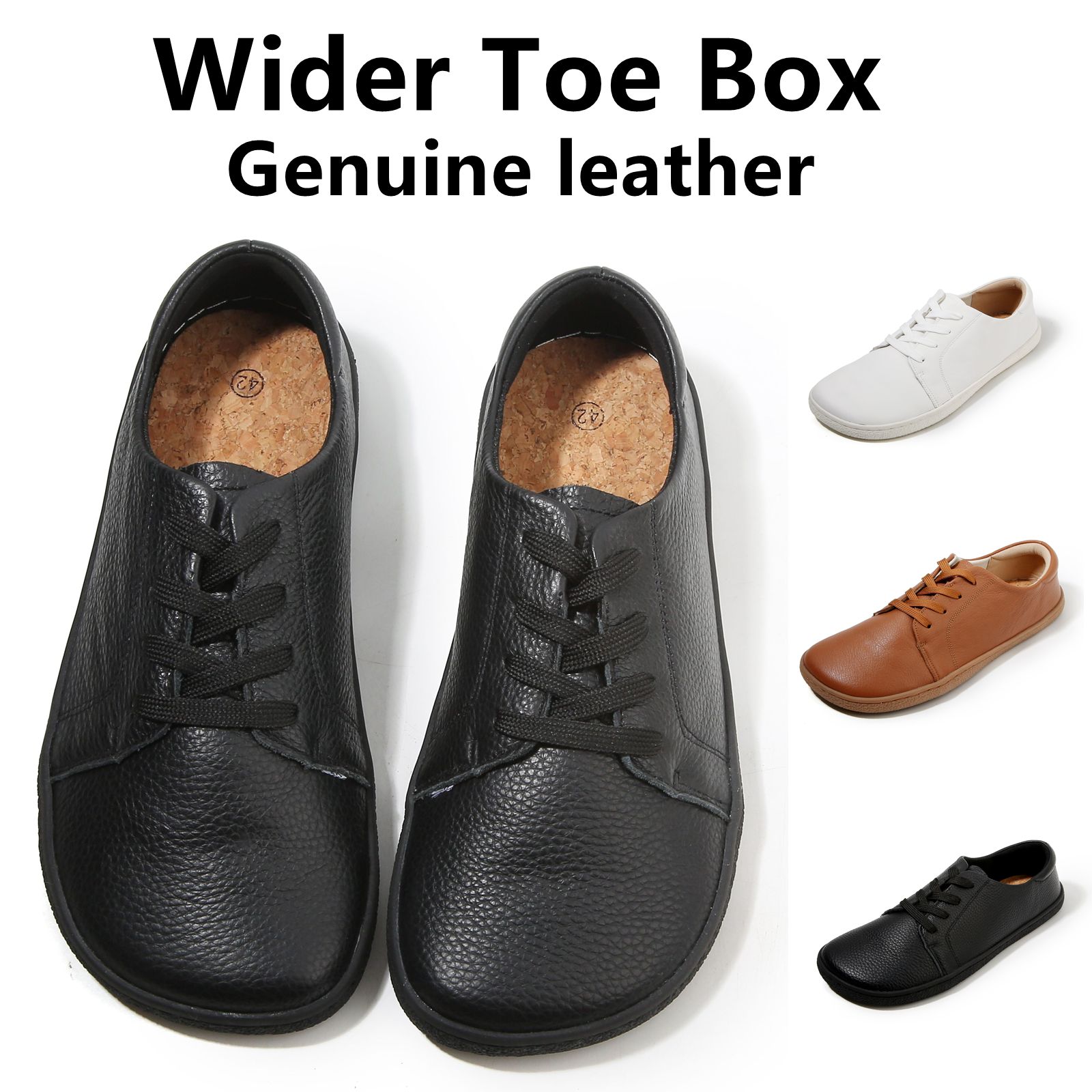 Men'S Shoes Zero Drop - TONGLEPAO spring, autumn, barefoot, genuine leather