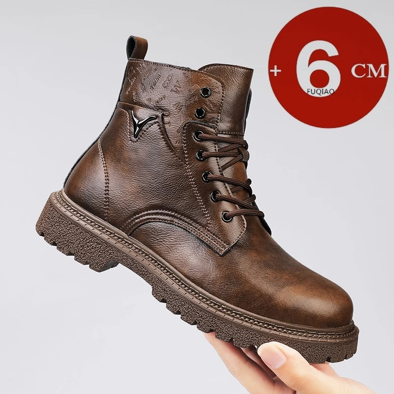 Men'S Shoes Height Increase - 6cm Invisible Height Increasing Men Boots