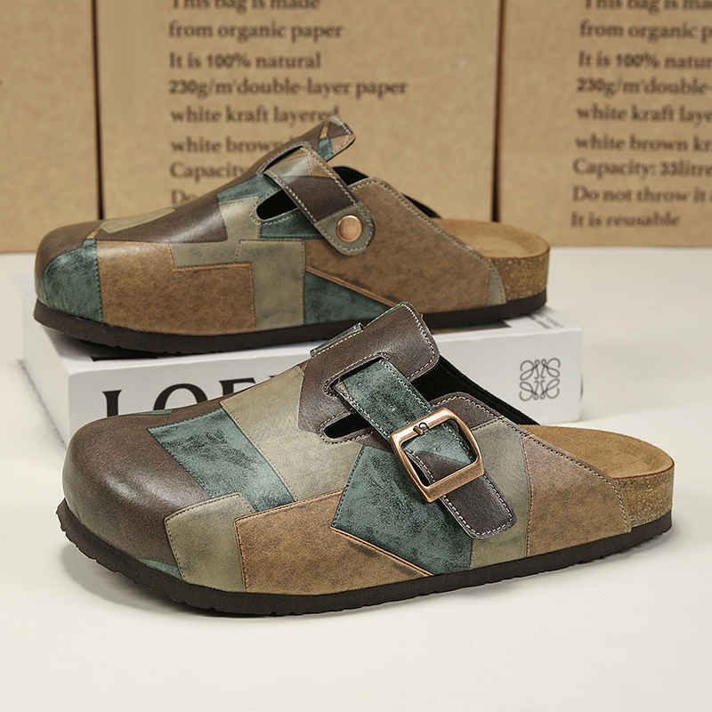 Men Shoes On Sale - Unisex Cork Closed Toe Slippers Slip-on