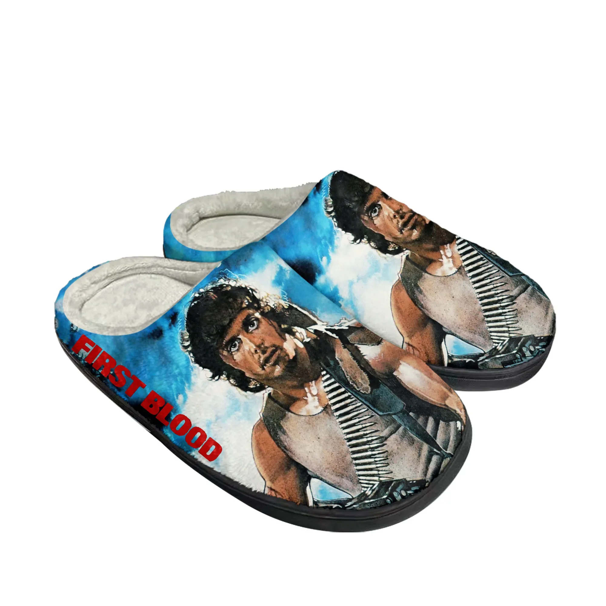 Men Shoes For Winter - First Blood Movie Home Cotton Slippers