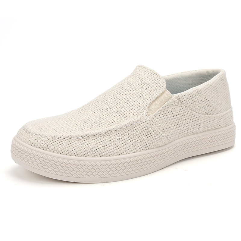 Loafer Slip On Men - Men Linen Slip On Loafers Breathable