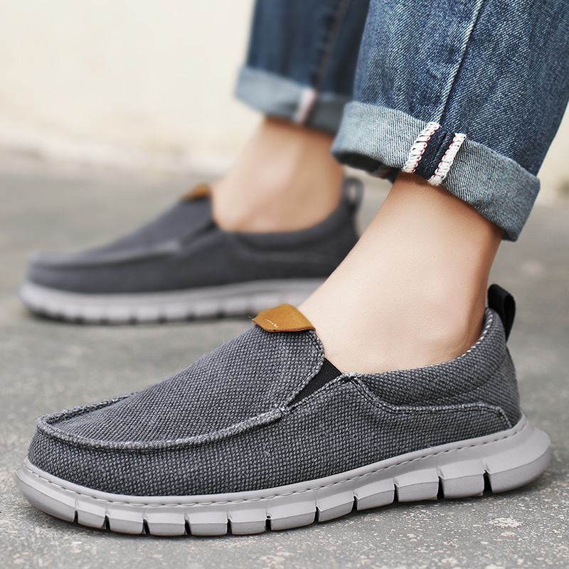 Loafer Slip On Men - Summer Breathable Sneakers Men Canvas Shoes