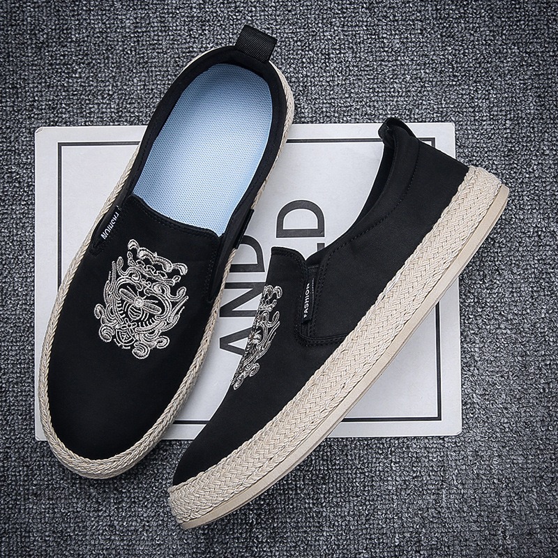 black Breathable shoes for man - Loafer Slip On Men recension och pris
