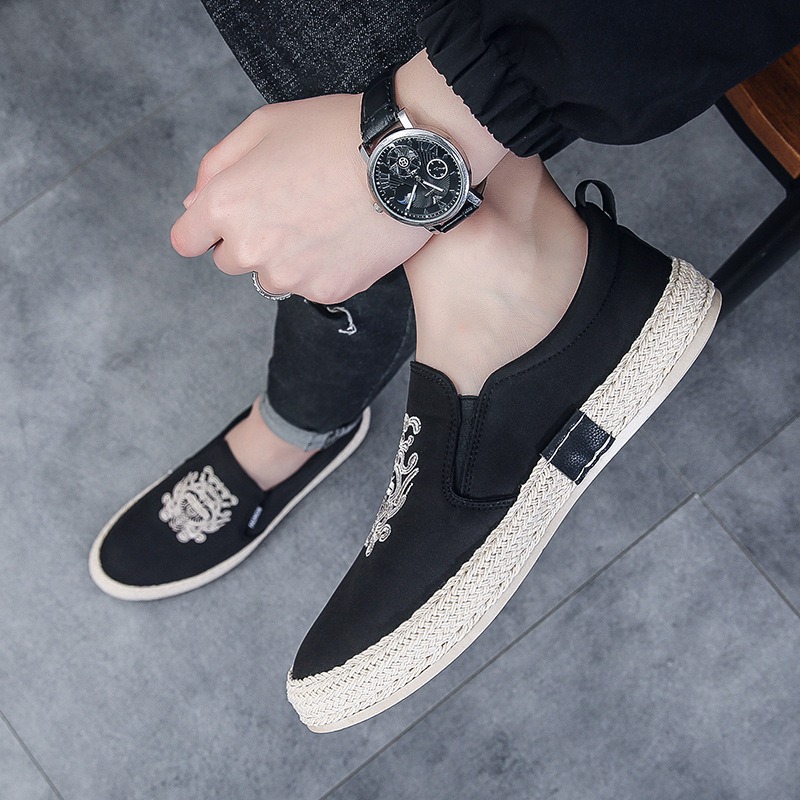 black Breathable shoes for man - Loafer Slip On Men recension och pris