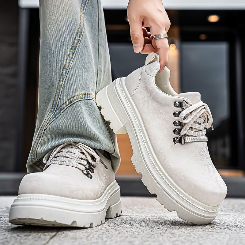Winter Men Retro British Style - Men'S Shoes Height Increase recension och pris
