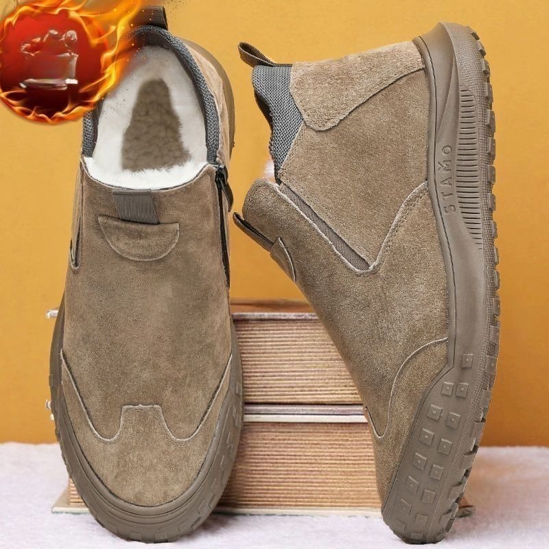 Winter Men's Shoes Plush Warm  - Loafer Slip On Men recension och pris