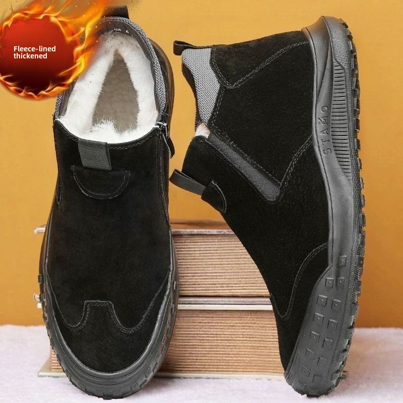 Winter Men's Shoes Plush Warm  - Loafer Slip On Men recension och pris