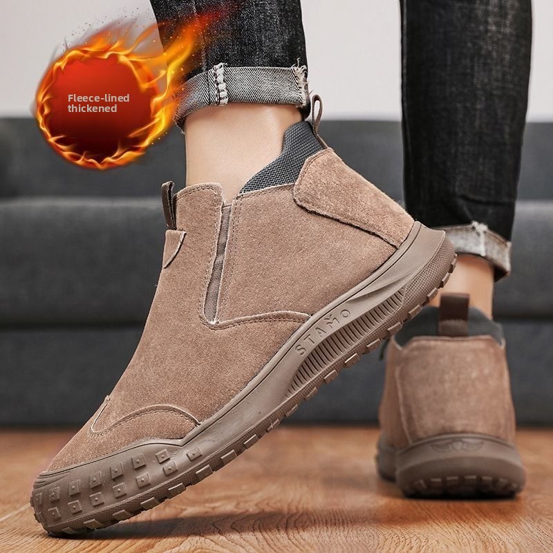 Winter Men's Shoes Plush Warm  - Loafer Slip On Men recension och pris