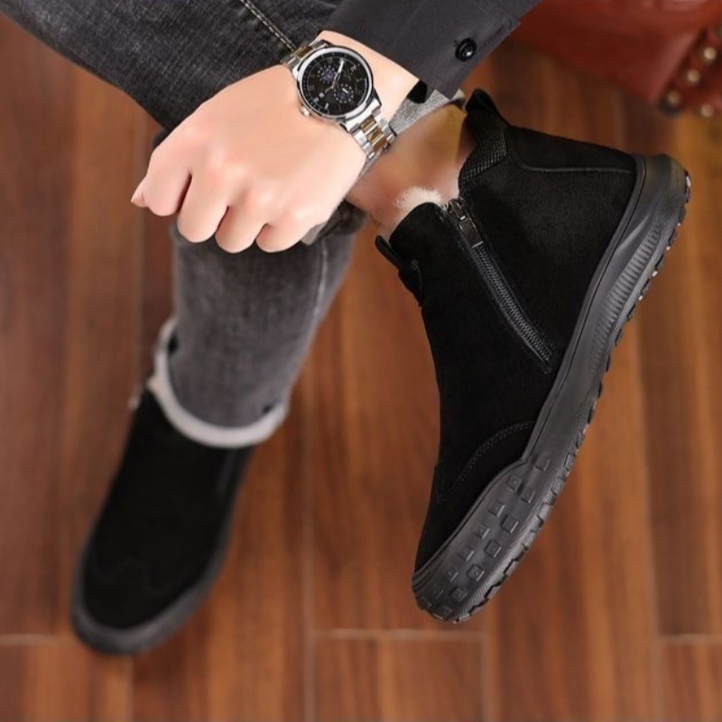 Winter Men's Shoes Plush Warm  - Loafer Slip On Men recension och pris
