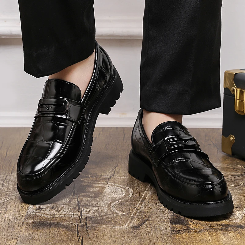 Men's Thick Soled Leather Shoe - Men Shoes Official recension och pris