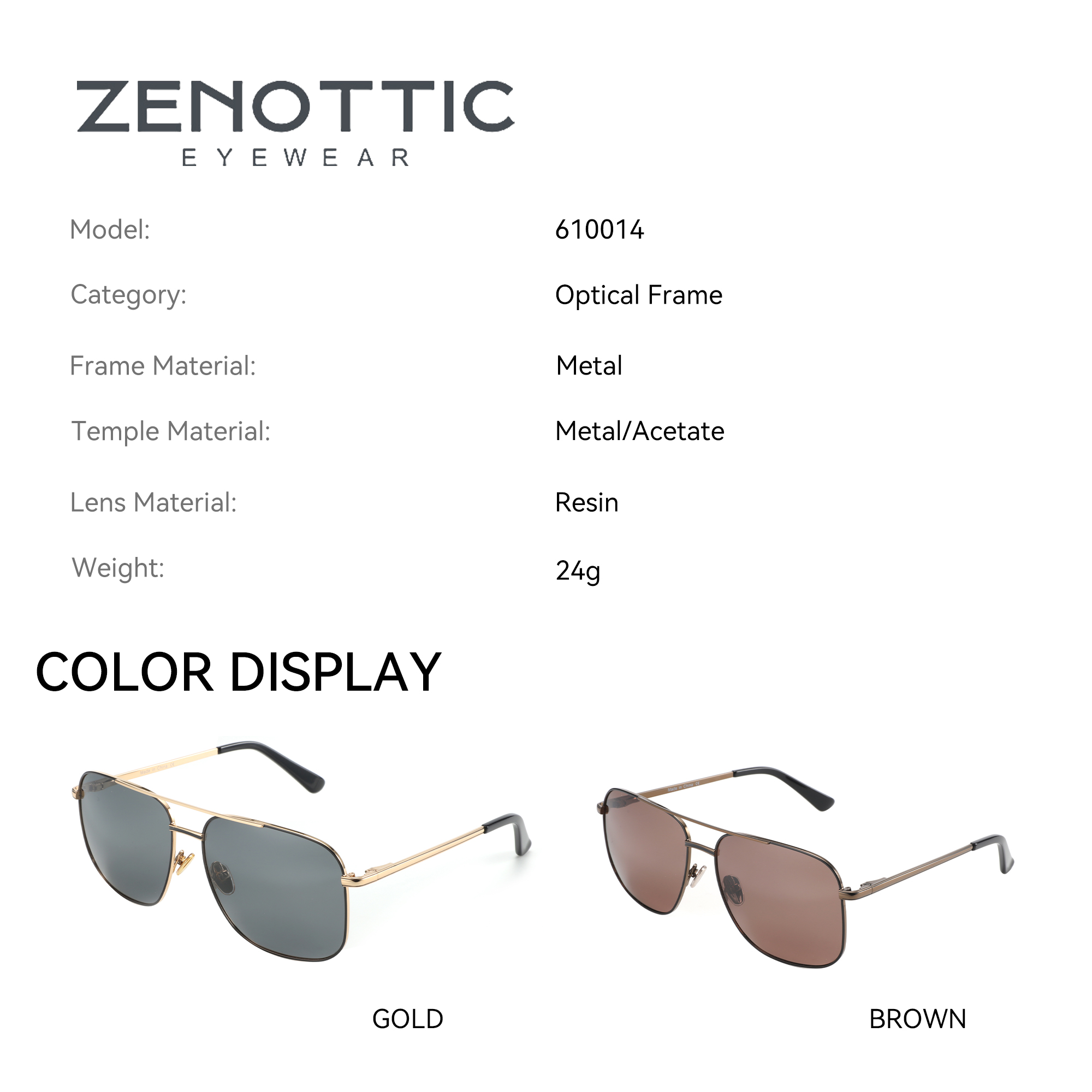 ZENOTTIC Pilot Metal Prescript - Men Shoes Zegna recension och pris