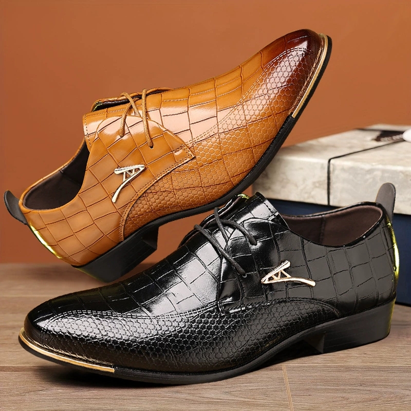 Fashion PU Leather Shoes Men B - Men Shoes Official recension och pris