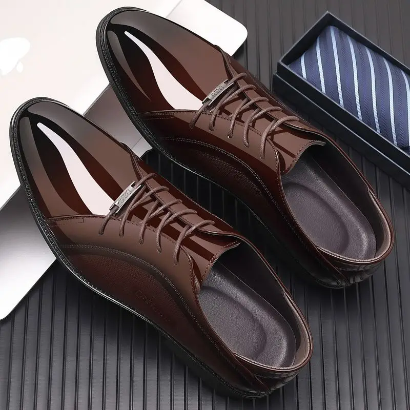 Bright Upper Black Social Shoe - Men Shoes On Clearance recension och pris