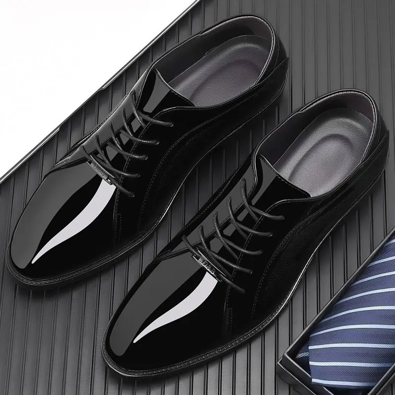 Bright Upper Black Social Shoe - Men Shoes On Clearance recension och pris