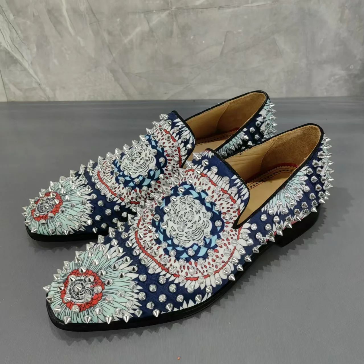 Spring Printed Round Head Men  - Loafer Slip On Men recension och pris