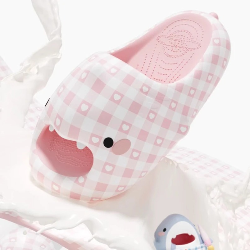 Shark Slippers Men Plaid Dot S - Men'S Shoes Cloud recension och pris