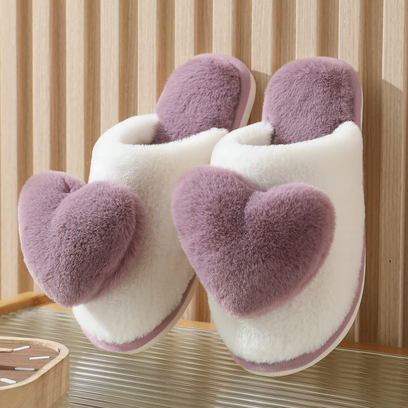 Winter Warm Heart Pattern Cott - Men Shoes For Winter recension och pris