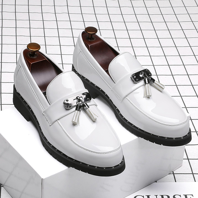 Luxury Brand Low Heeled Bright - Men Shoes Official recension och pris