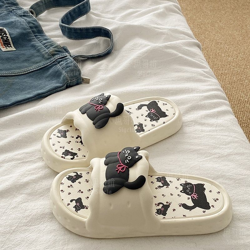 Printting Cute Bear Women Slip - Men Shoes On Sale recension och pris