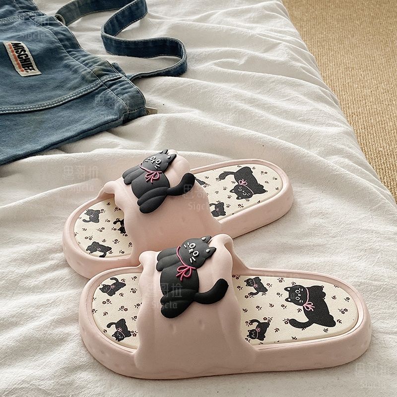 Printting Cute Bear Women Slip - Men Shoes On Sale recension och pris