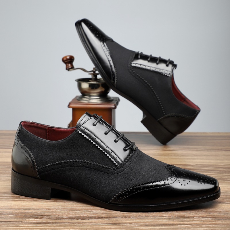 Mens Leather Shoes Classic Bla - Men Shoes Official recension och pris