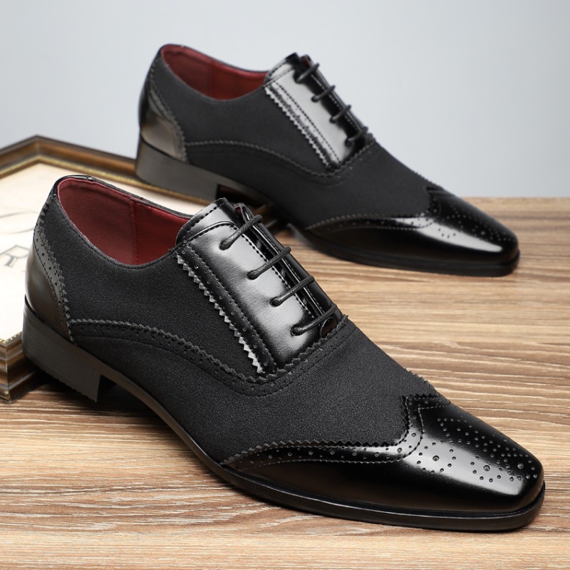 Mens Leather Shoes Classic Bla - Men Shoes Official recension och pris