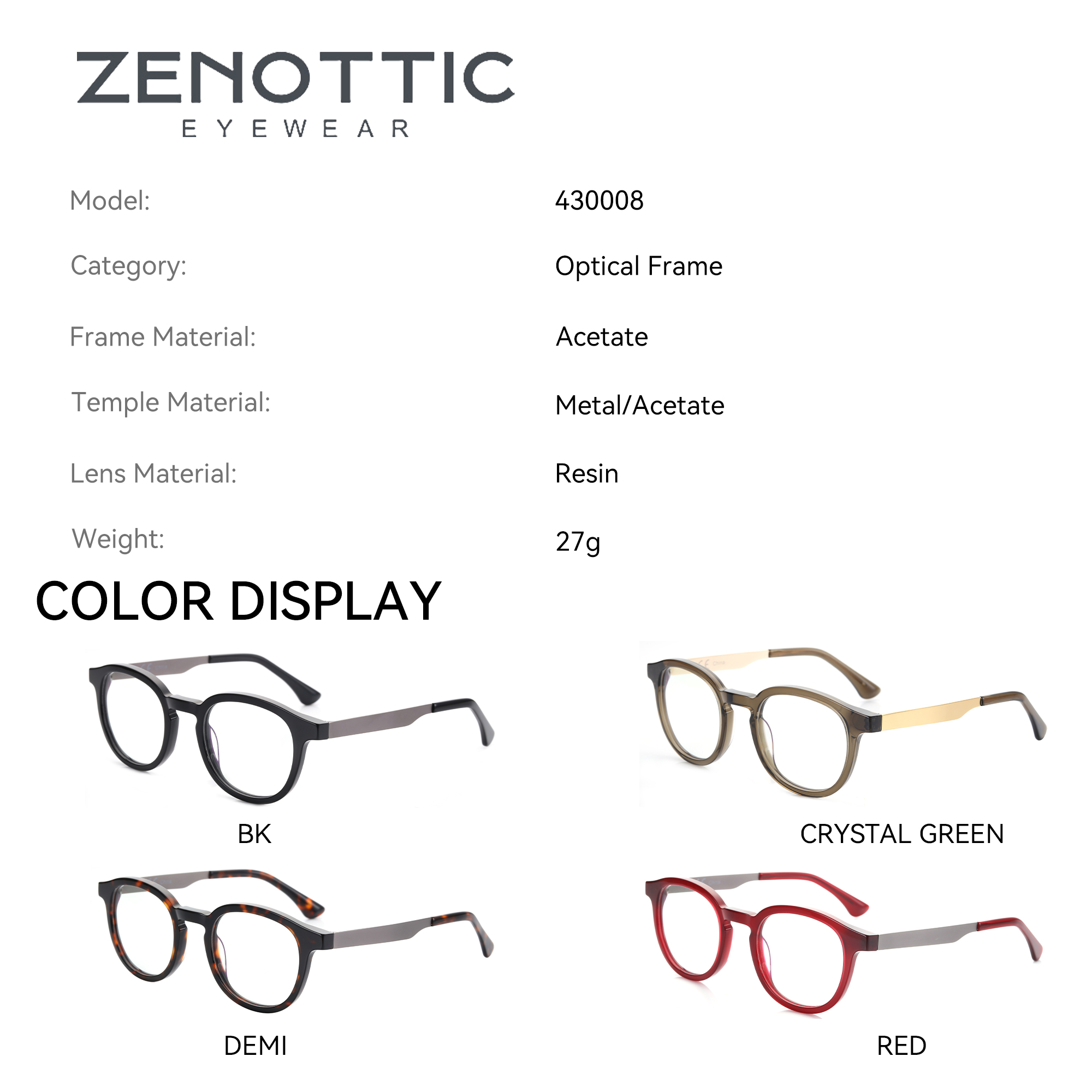 ZENOTTIC  2025 Acetate Prescri - Men Shoes Zegna recension och pris