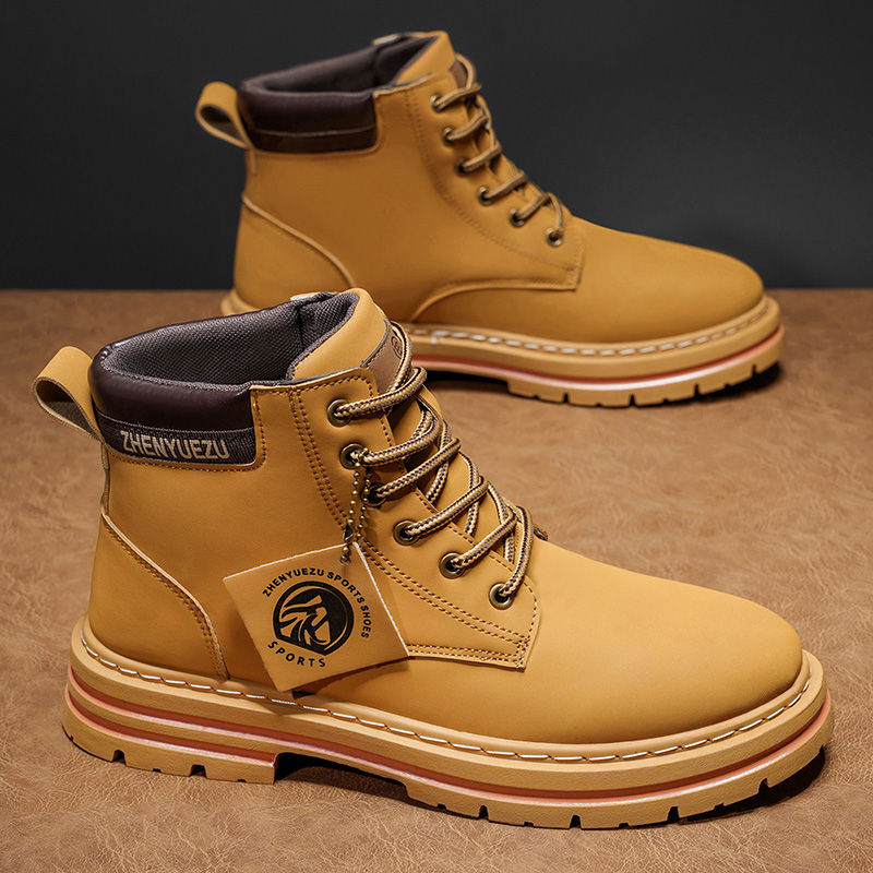 Autumn and Winter Retro Short  - Men'S Shoes Height Increase recension och pris