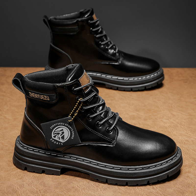 Autumn and Winter Retro Short  - Men'S Shoes Height Increase recension och pris