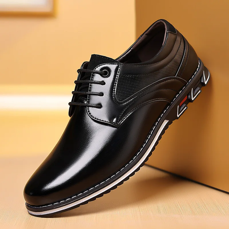 Retro Men Business Leather Sho - Men Shoes Official recension och pris