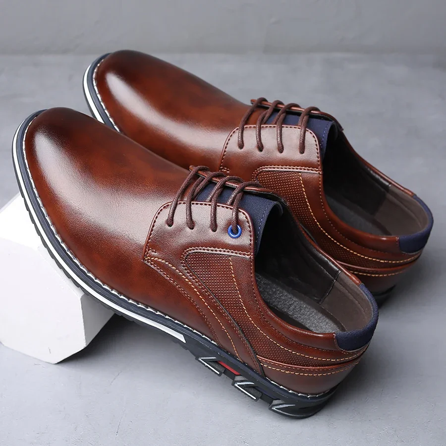 Retro Men Business Leather Sho - Men Shoes Official recension och pris