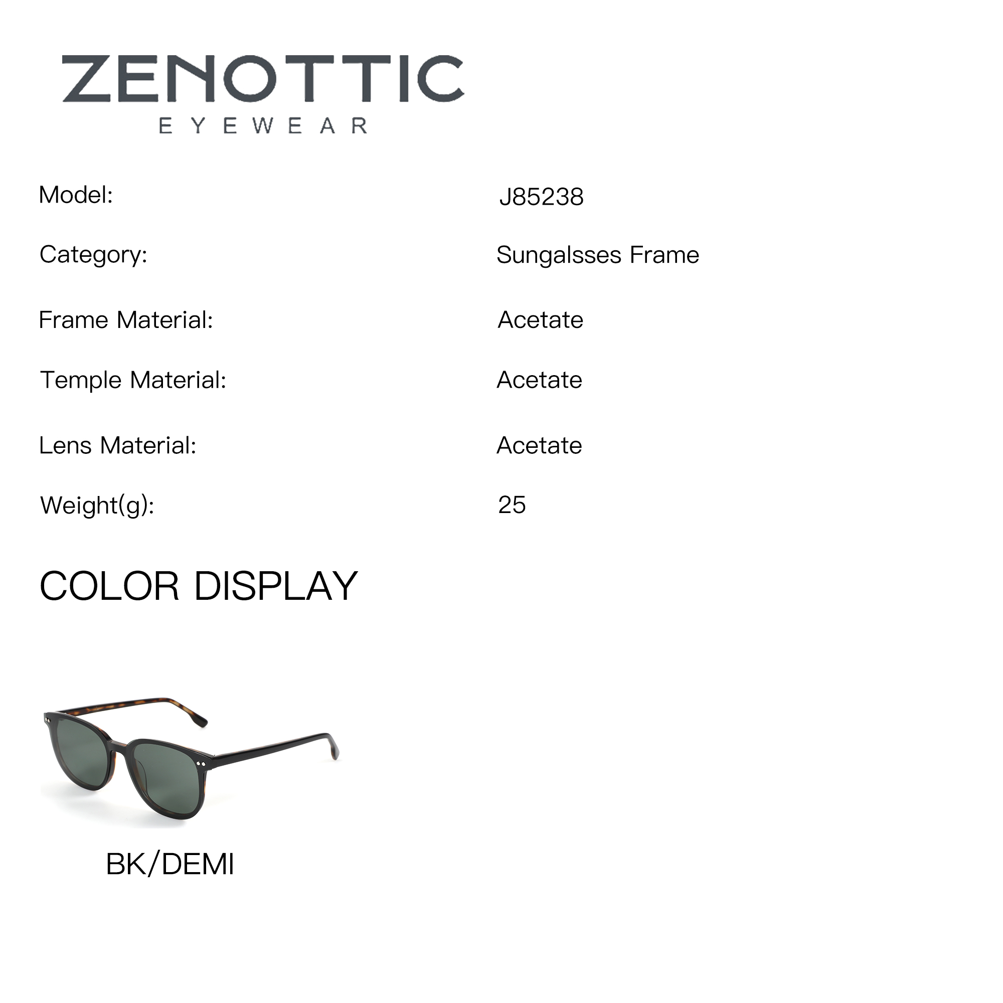ZENOTTIC Square Acetate Magnet - Men Shoes Zegna recension och pris